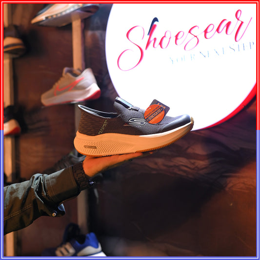 HIPER BUST SKECHERS | BLACK & WHITE, YELLOW COLOR