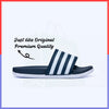 ADIIDAS SLIDES BLUE WHITE PREMIUM QUALITY(DOT PERFECT)