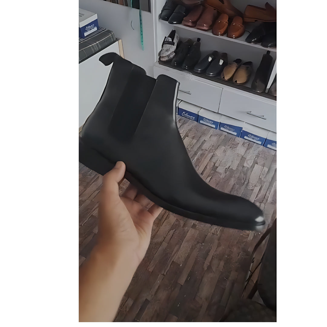 Black pure leather Shoes