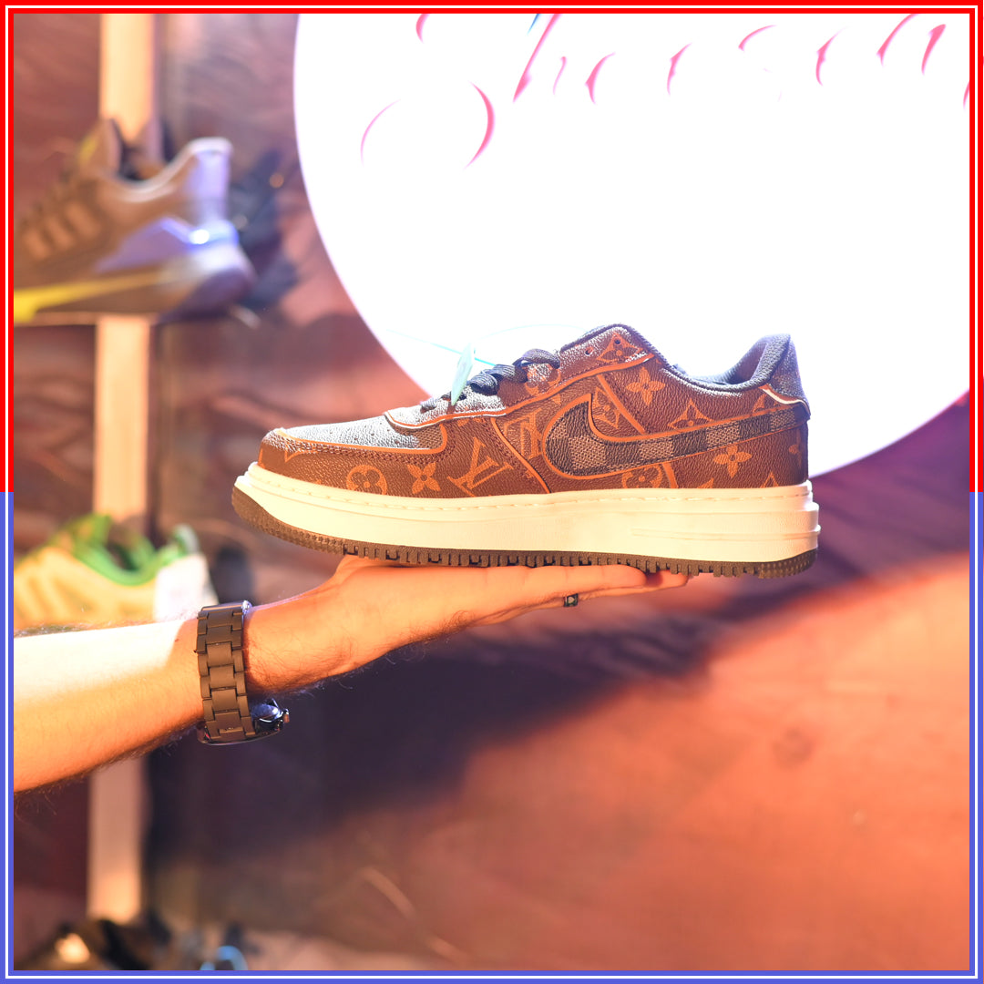 Louis Vuitton x Nike Air Force 1 Brown