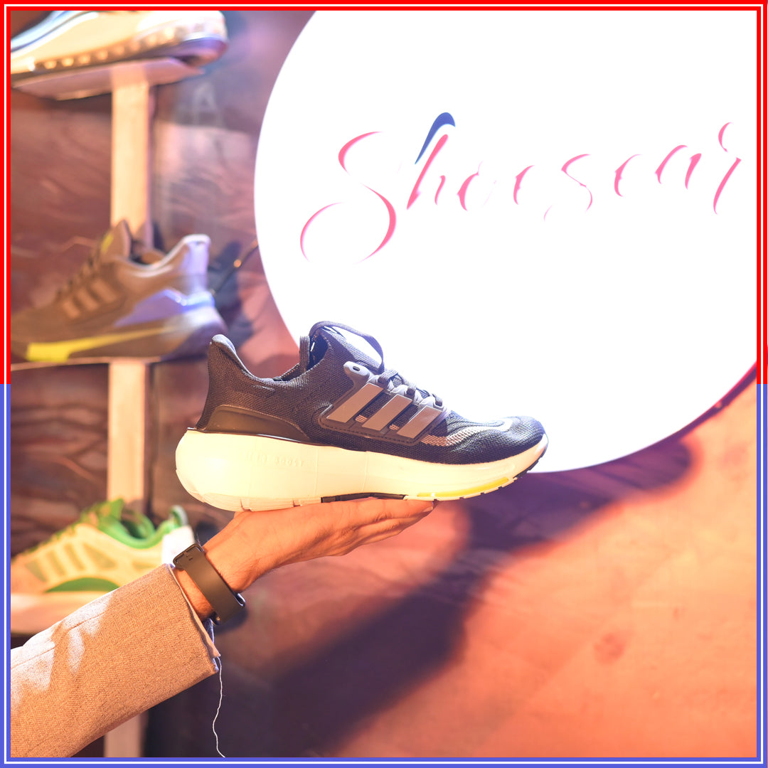 Adidas Ultraboost 5 running shoes.