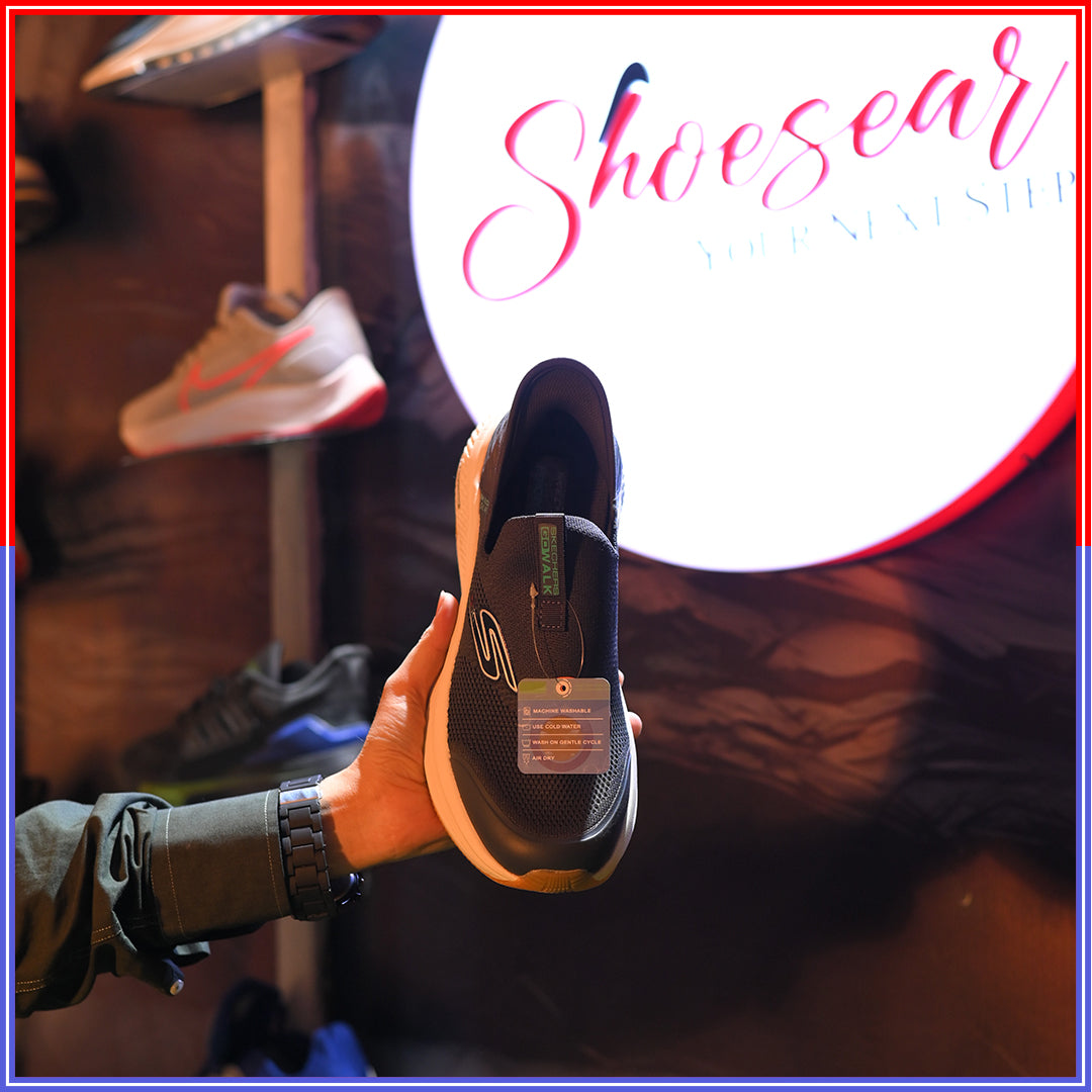 HIPER BUST SKECHERS | BLACK & WHITE, YELLOW COLOR