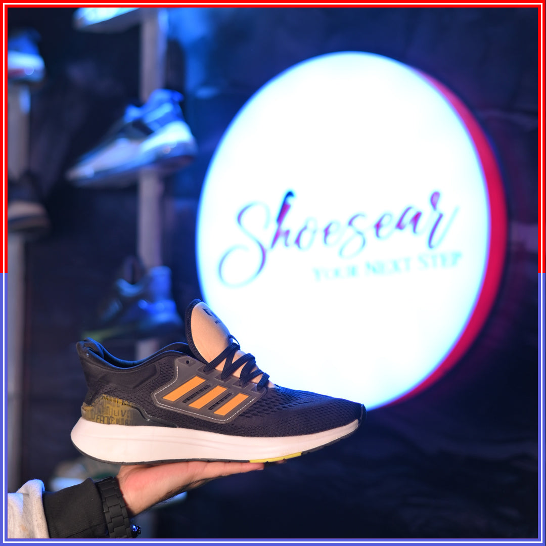 Adiillette Ulltrabouncce Running (Core Bllack-Yellow)