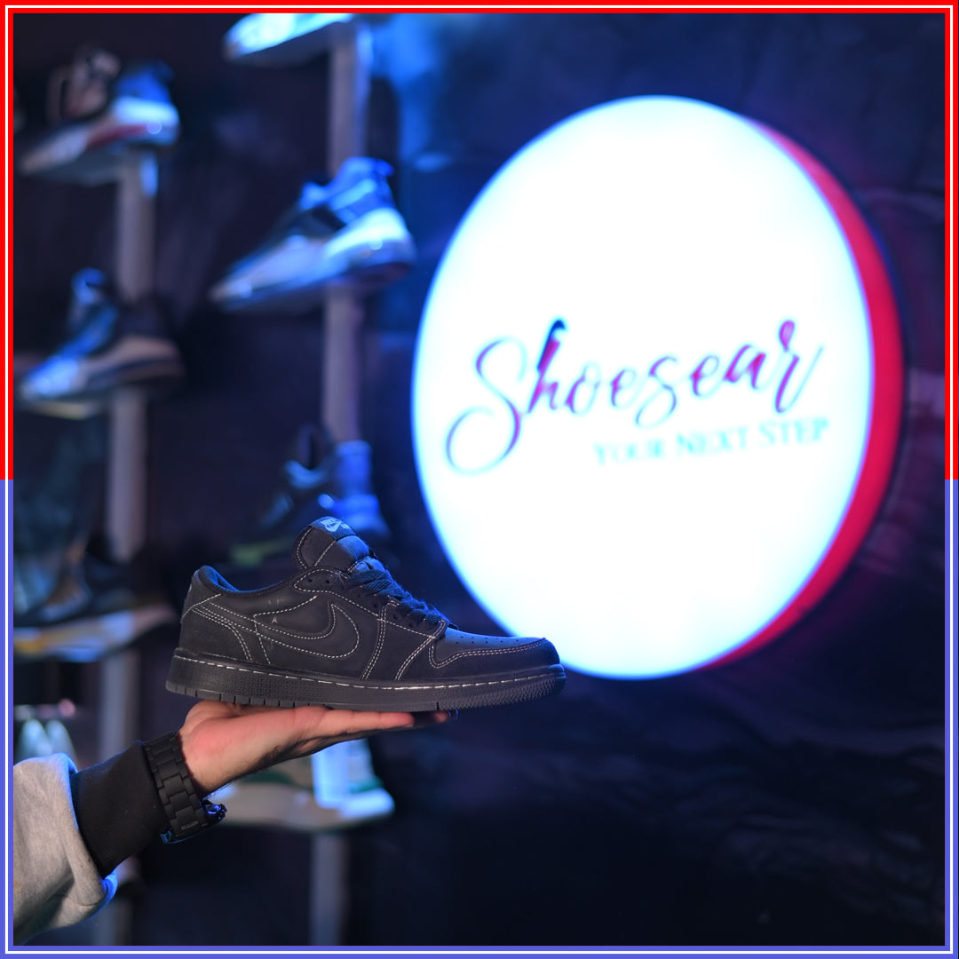 Aj-1 Lowss x Truviis Scottt (Black Phantom) Dot Perfect Version