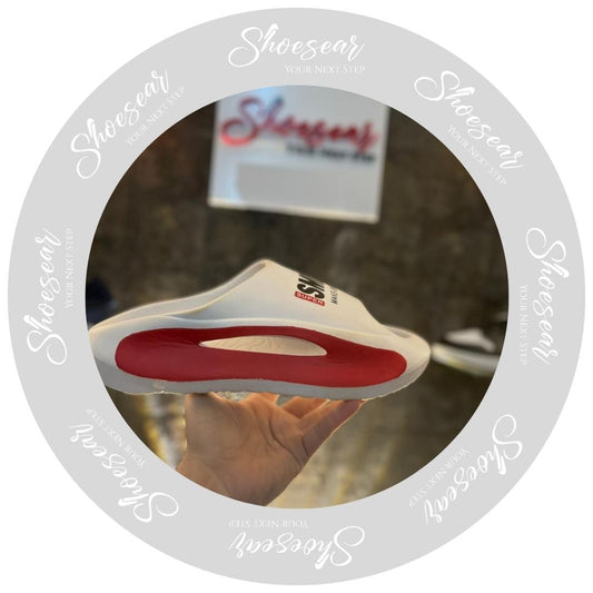 Smile Foam Winter Slipper (White and Red)