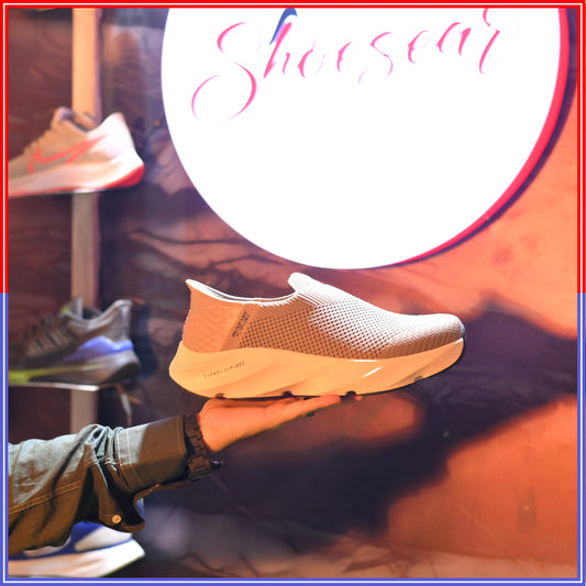 Skechers Run Easy Slip Ins - Grey (Dot Perfect)