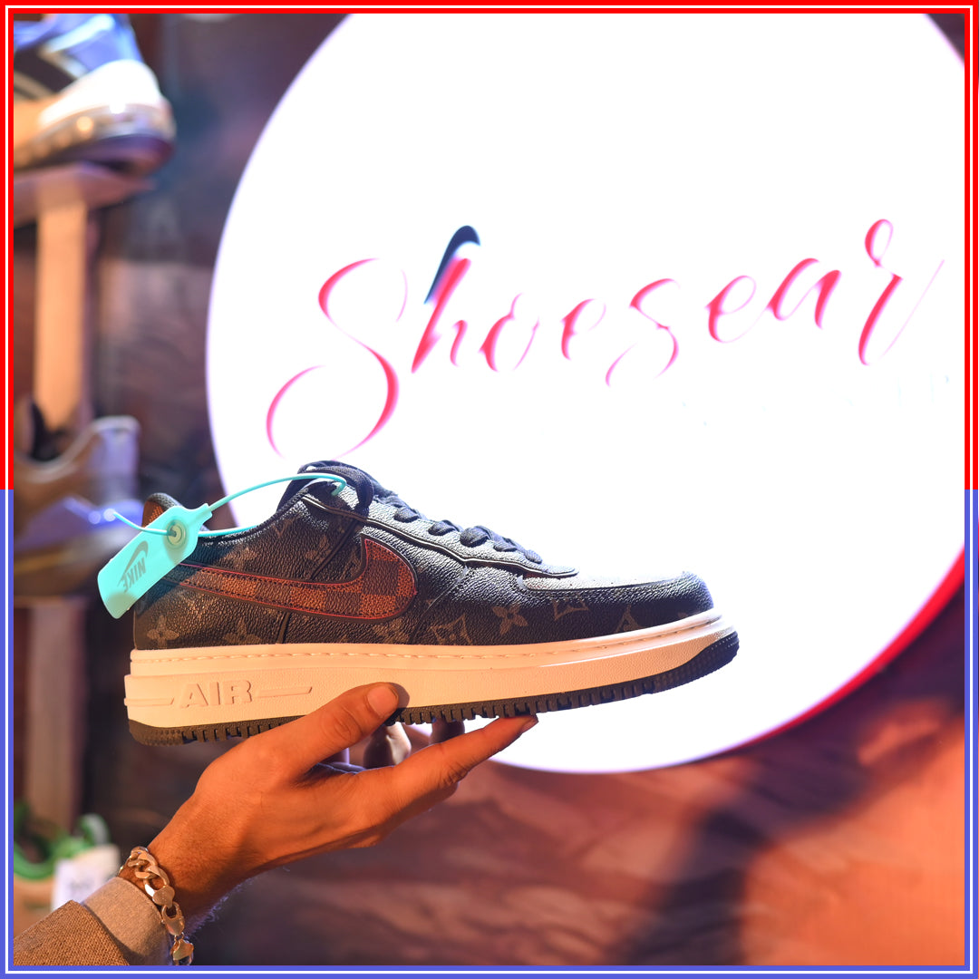 NK - LV-Inspired Monogram With Dark Tones Coffee