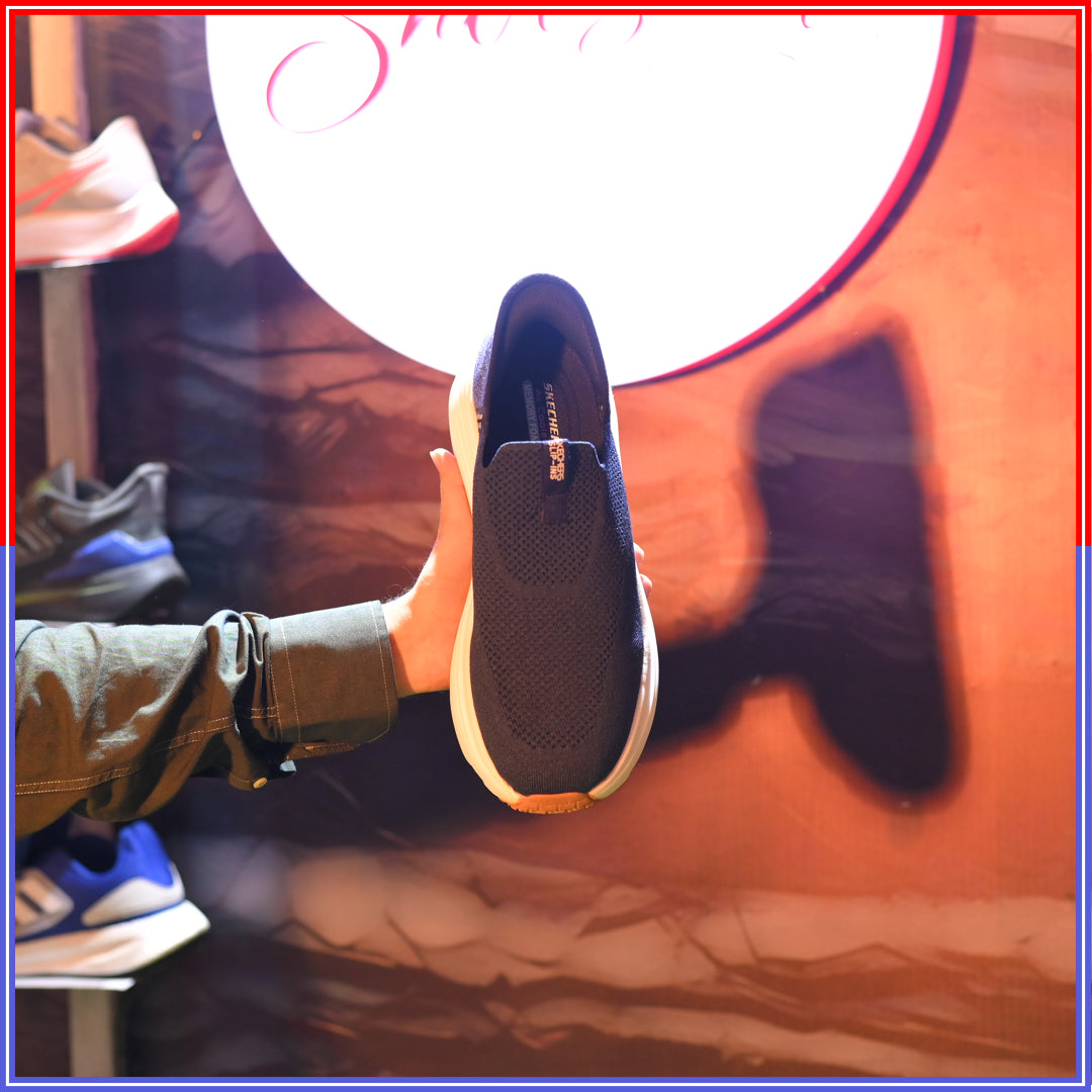 Skechers Archfit Slip ins Navy (Dot Perfect)