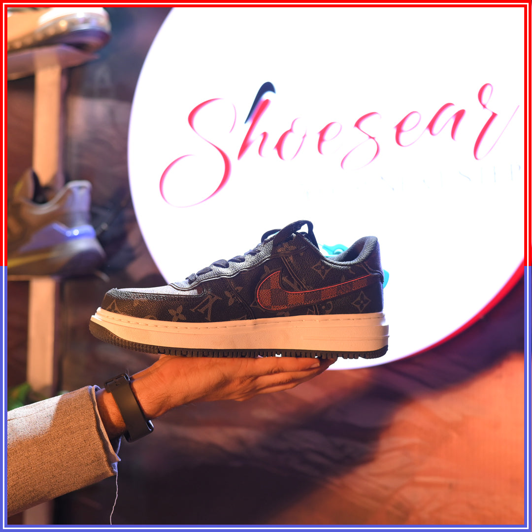 NK - LV-Inspired Monogram With Dark Tones Coffee