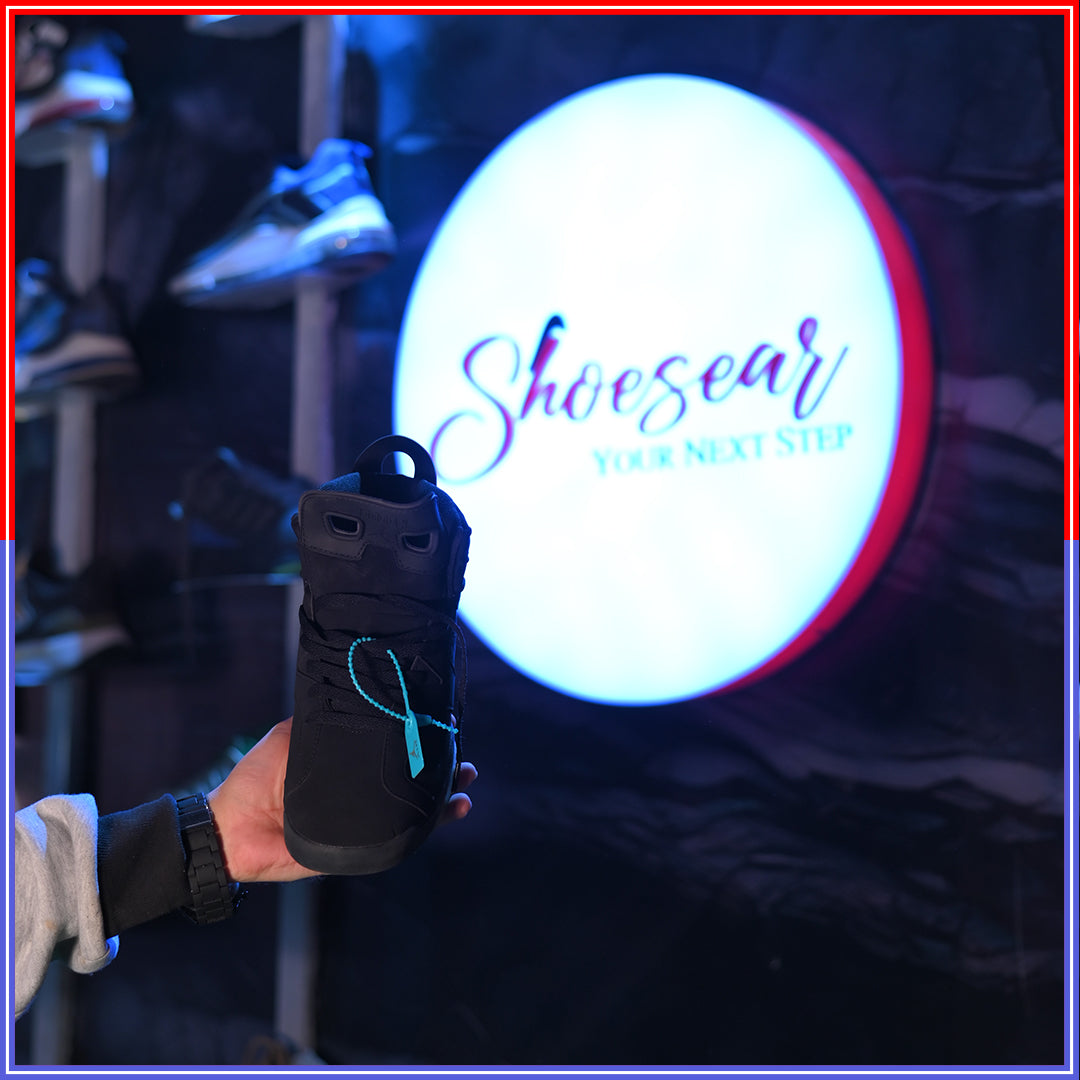 NIK JDN 6 RETRO Black and Red Shoes