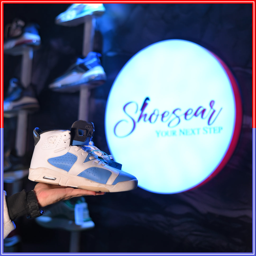 NIK JDN 6 RETRO Blue and White Shoes