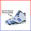 NIK JDN 6 RETRO Blue and White Shoes