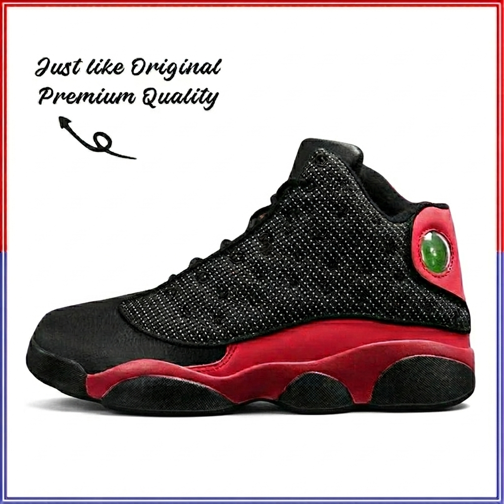 Air JDN 1 3 red and black Shoes