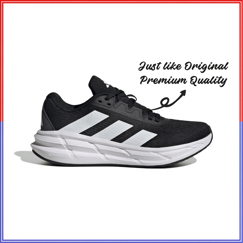 Adidas AdiStar Black White Premium Quality