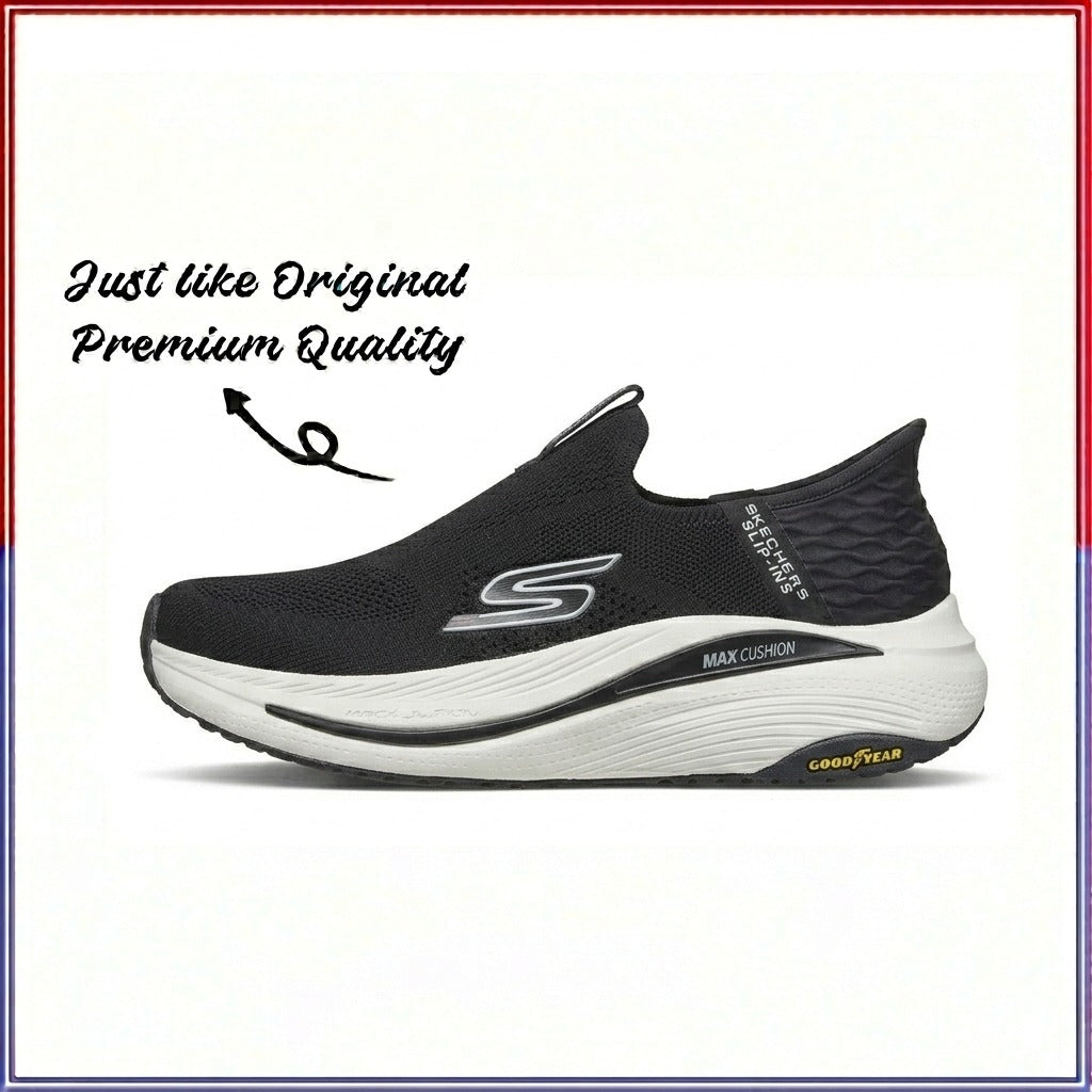 Skechers Max Cushion (Black) - Dot Perfect