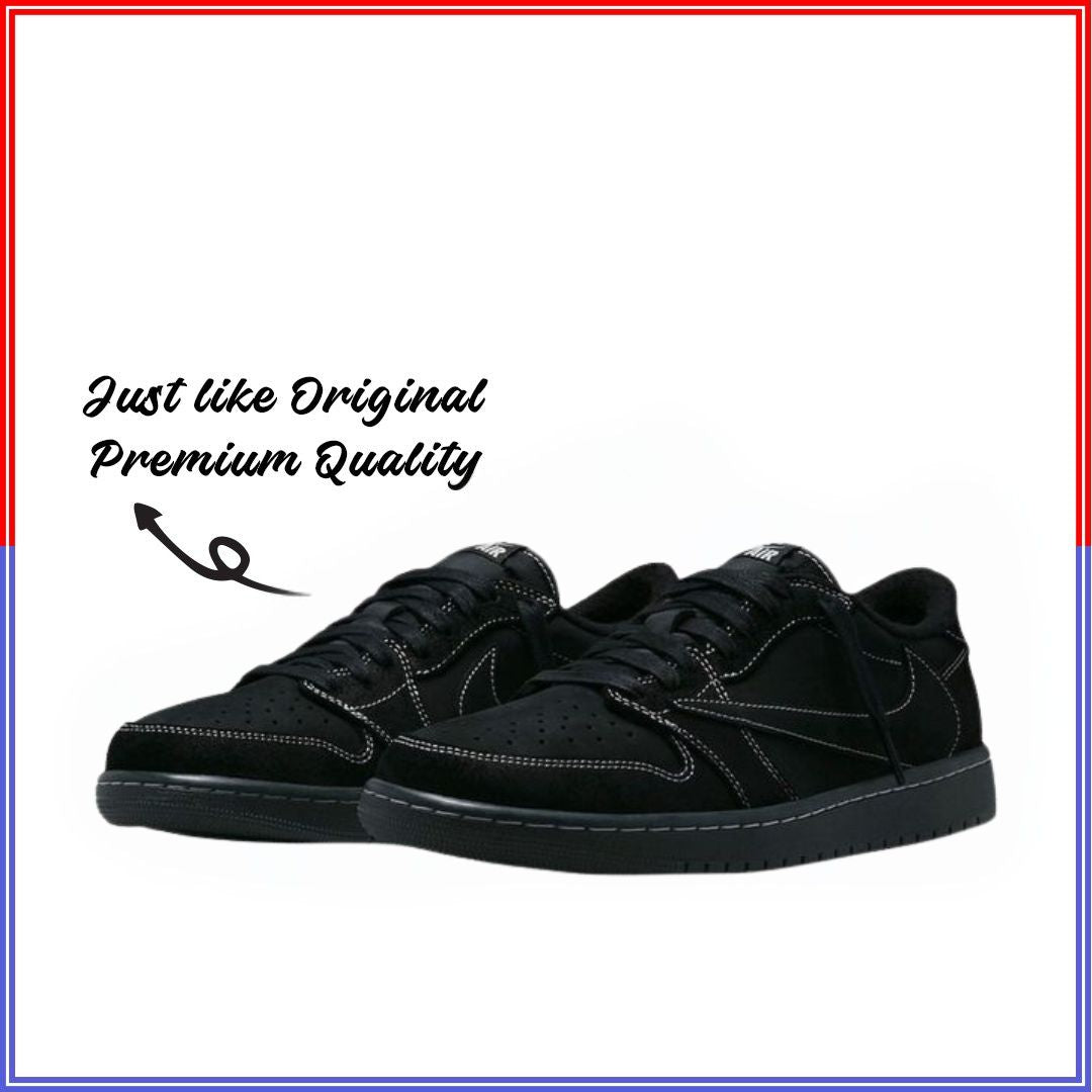 Aj-1 Lowss x Truviis Scottt (Black Phantom) Dot Perfect Version