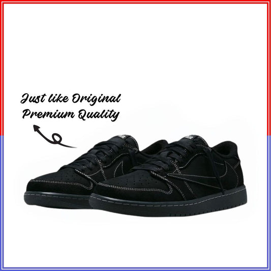 Aj-1 Lowss x Truviis Scottt (Black Phantom) Dot Perfect Version