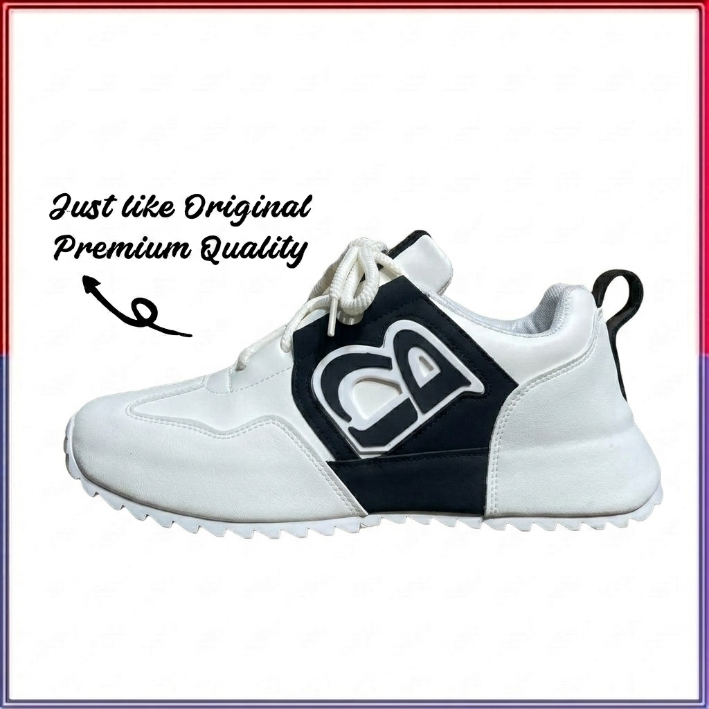 Urban Contrast Jogger Shoes (White/Black)