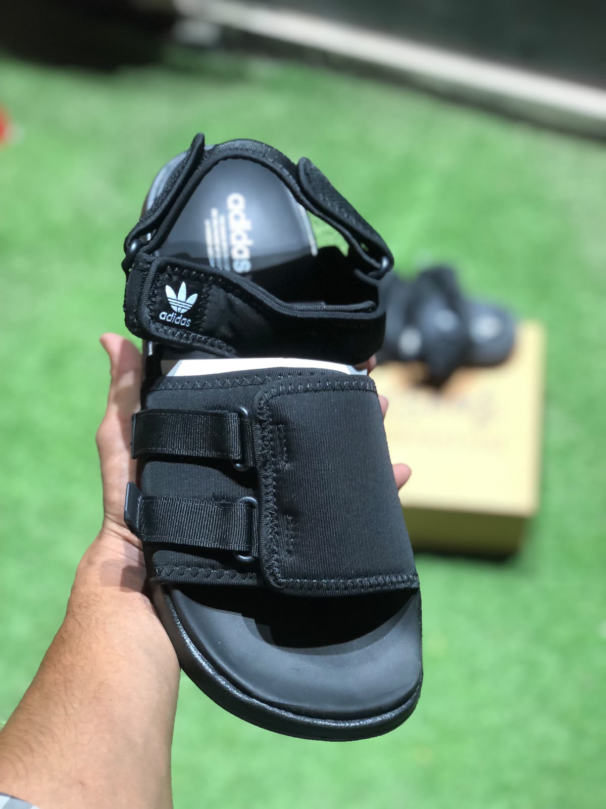 ad Premium Adjustable Sport Sandals – All-Black Edition