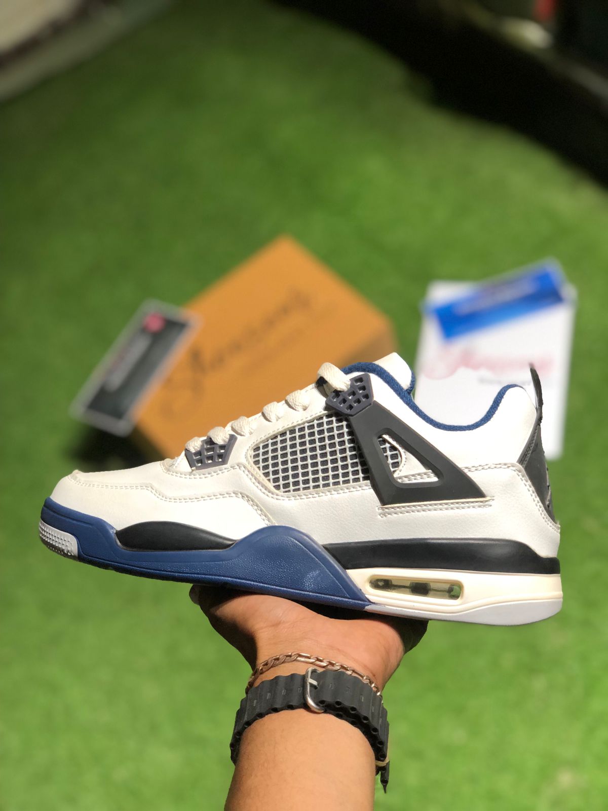 Air JDN 4 Retro Blue White