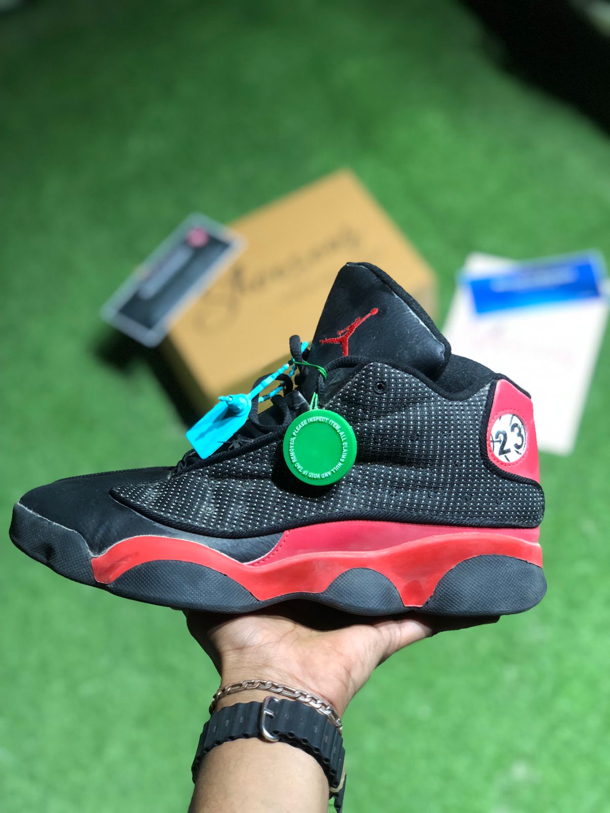 Air JDN 1 3 red and black Shoes