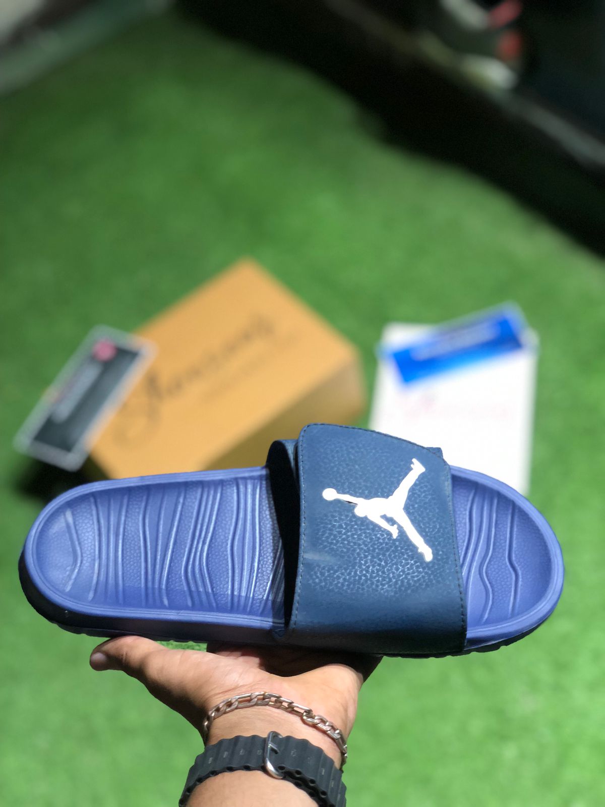Airr JDN Slides (Navy Blue)