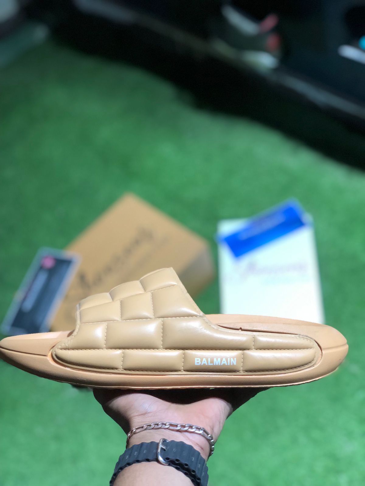 Balmn Slides (Camel Color)