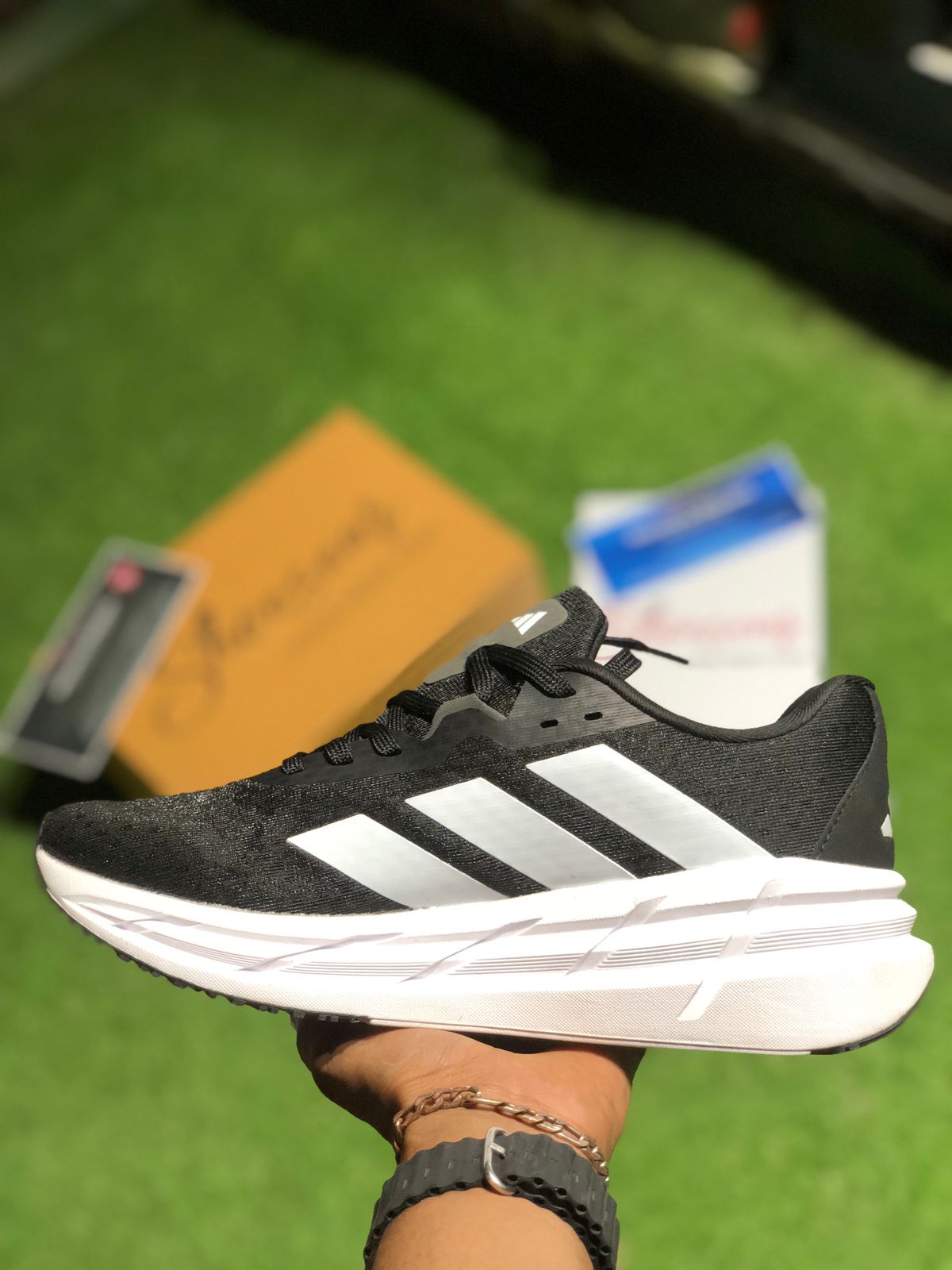 Adidas AdiStar Black White Premium Quality