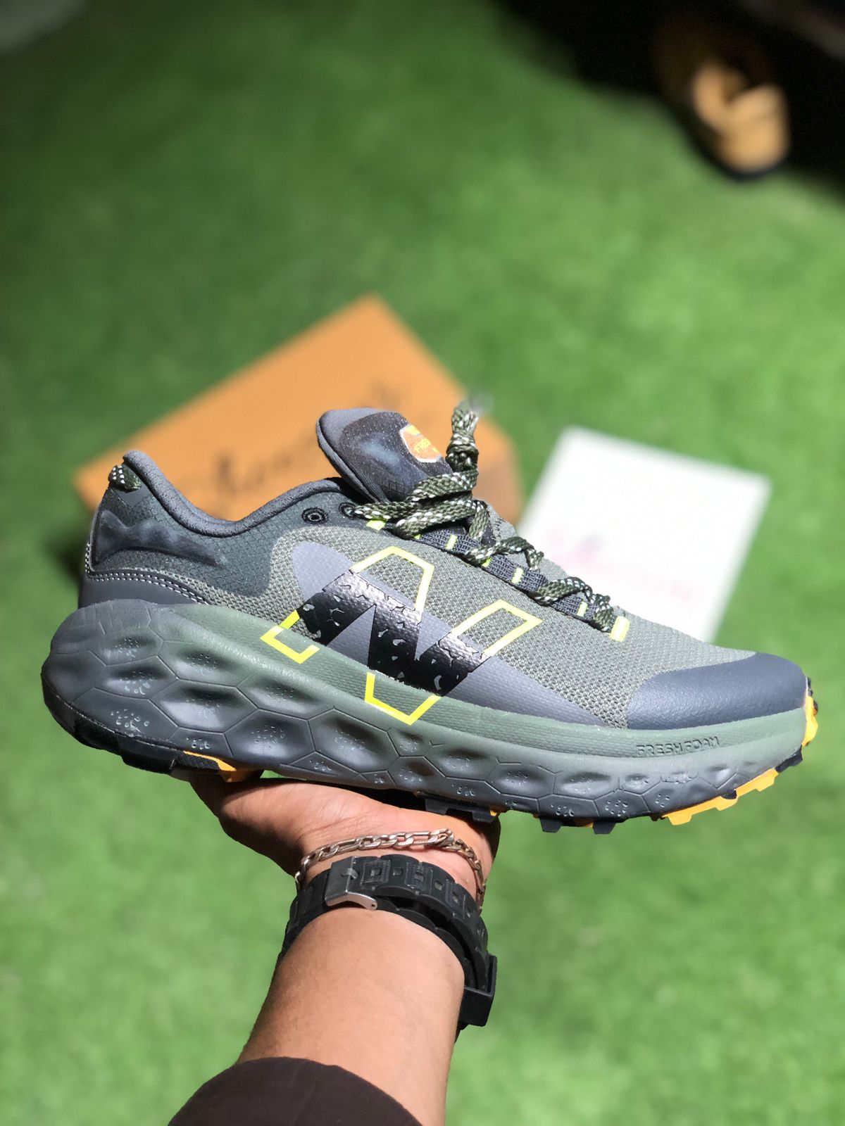 New Balance Fresh Foam X More Trail v2 | Norway Spruce colorway