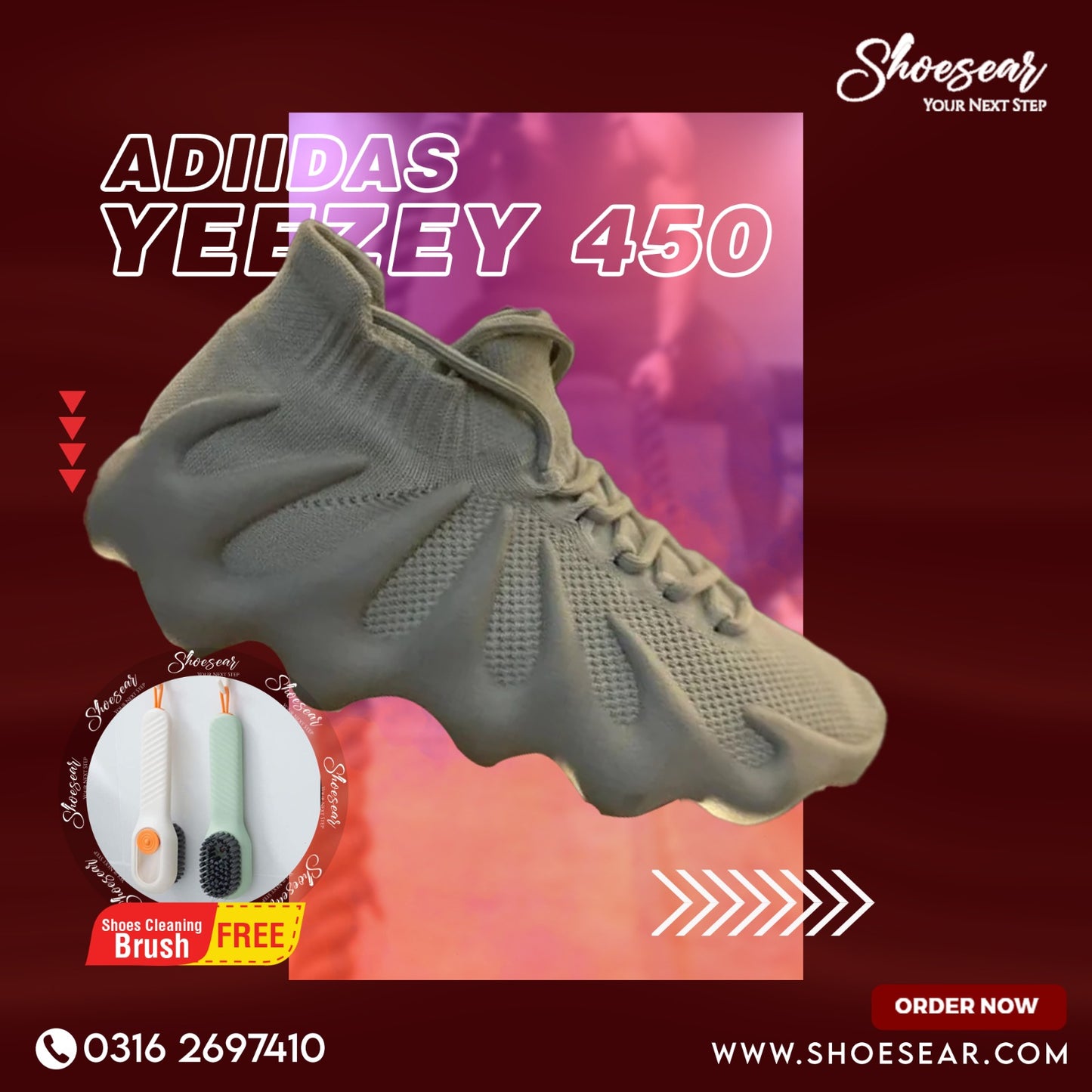 ADIIDAS YEEZEY 450 "TRIPLE GREY"